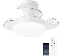 Ventilador de techo con luz, ventiladores de techo pequeños sin aspas y con lámparas silenciosas
