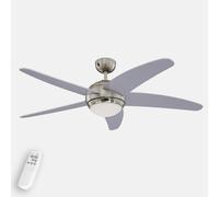 Ventilador de techo con luz Westinghouse Bendan, plateado