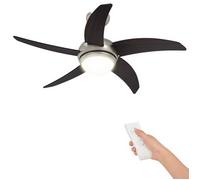 Ventilador de techo con luz y mando a distancia, diámetro 110 cm (vidaXL)