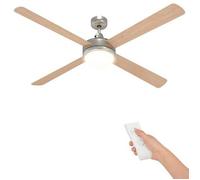 Ventilador De Techo Con Luz Y Control Remoto Ø 130 Cm Sonoma Vidaxl