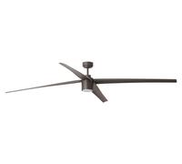 Ventilador de techo con mando a distancia - 20 W - 152 cm - Marrón - Motor DC silencioso - Para espacios interiores