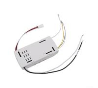 Ventilador de techo con mando a distancia DC110 V, controlador de 24 V, para lámpara de 42 pulgadas, con control de luz, temporizador de 6 niveles, color blanco, repuesto de plástico (juego)