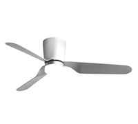 Ventilador de techo dc, kochi, 132d 2025 con 3 aspas plata en níquel,