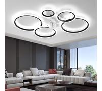 Ventilador de techo de 100 cm con lámpara LED regulable, motor de cobre silencioso en color , ideal para salones