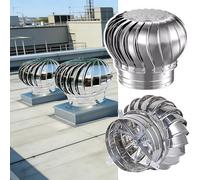 Ventilador de techo de 11 cm sin motor, tapa giratoria, tapa de ventilador de techo para turbina de viento, duradera para hogares con circulación de aire eficiente, fácil de instalar, ventilador