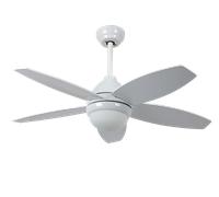 Ventilador de techo de 5 aspas, 60w, 107cm, color blanco, palas reversiibles, Bali Blanco, Bastilipo