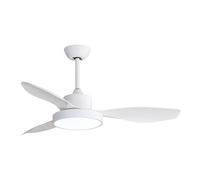 Ventilador de techo edm Ártico 120 cm blanco con luz led 24w 2160 lm,