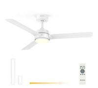 Grunkel Ventilador de techo SKYEASY47 119 cm 3 aspas Luz LED Mando a distancia 6 velocidades