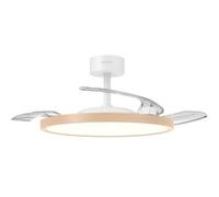 Grunkel Ventilador de techo SKYWOOD42 Motor DC 30W 106 cm 3 aspas retráctiles Luz LED 6 velocidades