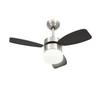Ventilador de techo halo 3 aspas con mando a distancia marrón oscuro ø76 cm 41.5 cm