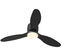 Ventilador de techo HOMCOM con lámpara y mando a distancia, con intensidad de luz ajustable