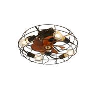 Ventilador de techo industrial de 20 pulgadas, con 7 aspas y diseño de bajo perfil, para uso en interiores