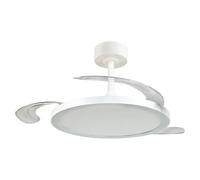 Ventilador de techo Kasfjord (Blanco, 106,5 cm, 34 W, Blanco cálido)