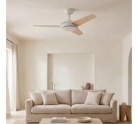 Ventilador de techo LED C4 Windy, 43 W, blanco