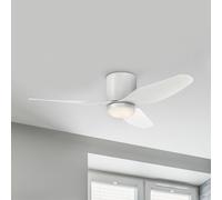 Ventilador de techo LED Carla de Westinghouse, silencioso, 117 cm, blanco