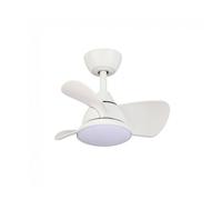 Wonderlamp Ventilador de techo LED Fante CCT 24W regulable silencioso 5 velocidades 42 cm