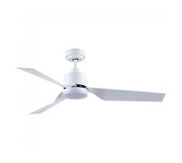 Wonderlamp Ventilador de techo Flip 127 cm – Silencioso, LED 15W, Motor DC 5 vel, Blanco