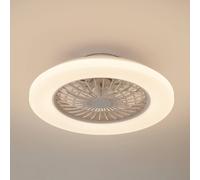 Ventilador de techo LED Lindby Vedin, blanco, CC, Ø 49 cm, CCT
