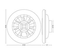 Philips Ventilador Amigo Flat – consumo 25W – Blanco – 26064100
