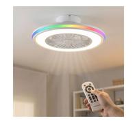 Ventilador de Techo Luz RGB INNOVAGOODS V0104044 Blanco