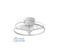Fabrilamp Ventilador de techo Plafón Abrila Bora Blanco 60W DC 8 aspas 6 vel. con mando