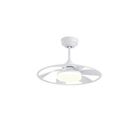 Fabrilamp Ventilador de techo Celsius Plafón Blanco 26 W 6 aspas 55 cm