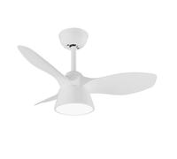 Ventilador de techo metal color blanco serie cubico 82cm