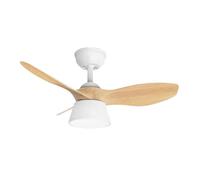 Ventilador de techo metal color blanco serie cubico 82cm