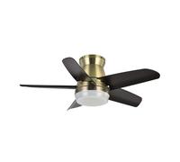 Abrila Neutron Cuero/Negro - Ventilador De Techo Aspas Normales 24 W E