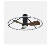 Fabrilamp Ventilador de techo Abrila Oporto 56W 3 aspas 84 cm Negro-Marrón