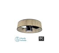 Fabrilamp Ventilador DC Natasha 24W 70d 3 aspas 6 vel. cañizo/negro 23
