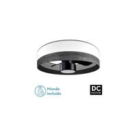 Fabrilamp ventilador dc 24w olga blanco/mad.negra-negro 3 aspas 6 vel.