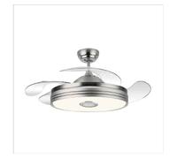 Ventilador de techo metal color niquel serie matanuska 108cm