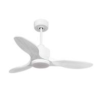 Ventilador de techo Modo Invierno/Verano Termostato Dimable Wifi Motor DC Techos Inclinados Mando a Distancia Luz tres tonos Hypersilence Memoria Vendible Shopify (AUTOMATICO)