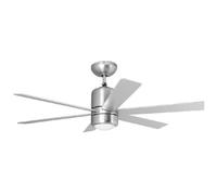 Orbegozo Ventilador de techo CP 50120 – 65W, 6 aspas 120 cm, 3 vel., luz, mando y temporizador, cromo