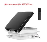 Ventilador de techo para autocaravanas 12V DC inteligente con sensor de lluvia, malla antimosquitos magnética, motor brushless silencioso, ángulo ajustable 45°, 2000 m³/h, 3-32W bajo consumo C-black c