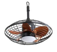 Ventilador de techo Parrot Uncle de 50 cm con LED de 18W, 3 temperaturas de color, 5 aspas de ABS y motor de corriente continua, ideal para terrazas, exteriores y pérgolas