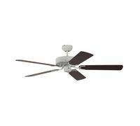 Ventilador De Techo Pepeo Potkuri Para Invierno 5 Aspas Blanco & Caoba 132 Cm