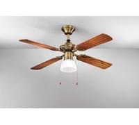 Ventilador de techo Perenz 7064 OB, color nogal oscuro, diámetro 105 cm, 4 aspas, casquillo E27