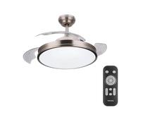 Philips Ventilador de techo Atlas led níquel 106 cm 28+35w aspas r