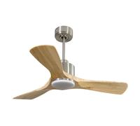 Ventilador de techo Reversible Termostato Dimable Wifi Motor DC Techos Inclinados Mando a Distancia Luz tres tonos Hypersilence Memoria