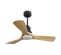 Ventilador de techo Reversible Termostato Dimable Wifi Motor DC Techos Inclinados Mando a Distancia Luz tres tonos Hypersilence Memoria