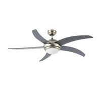 Ventilador de techo Rocio (Plateado, 132 cm, 38 W, Blanco neutro)
