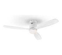 Schuller Valencia Ventilador de techo LED Siroco, blanco, Ø 132 cm, silencioso, CCT