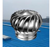 Ventilador de techo sin conexión de alimentación, tapa de turbina de 254 mm de acero inoxidable 304, para casas, fábricas, áticos, granjas, turbinas eólicas, ventilación de 250 mm