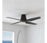 Ventilador de techo sin luz ac 47w con mando ø122 cm aria lucci air negro 4 aspas |3 velocidades |recomendado de 20 a 40m²
