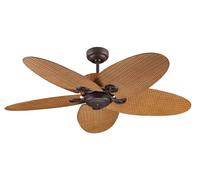 Ventilador de techo sin luz ac 75w con interruptor de pared ø132 cm fijian ii lucci air marrón 5 aspas |3 velocidades |modo verano/invierno |brisa |recomendado de 20 a 40m²