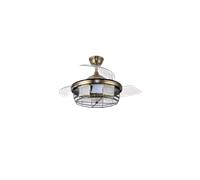 Ventilador de Techo Tornado Cuero 3aspas Desplegables 6velocidades