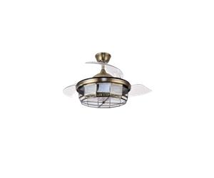 Ventilador de Techo Tornado Cuero 3aspas Desplegables 6velocidades
