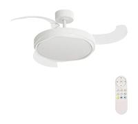 Ventilador de techo Tuvan M (Blanco, 107 cm, 29,8 W, Blanco cálido)